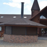 Gril s trubkou: jak vyrobit komín, použití trubek v designu